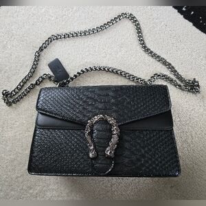 JBB Black Crocodile Bag Mermaid Detail